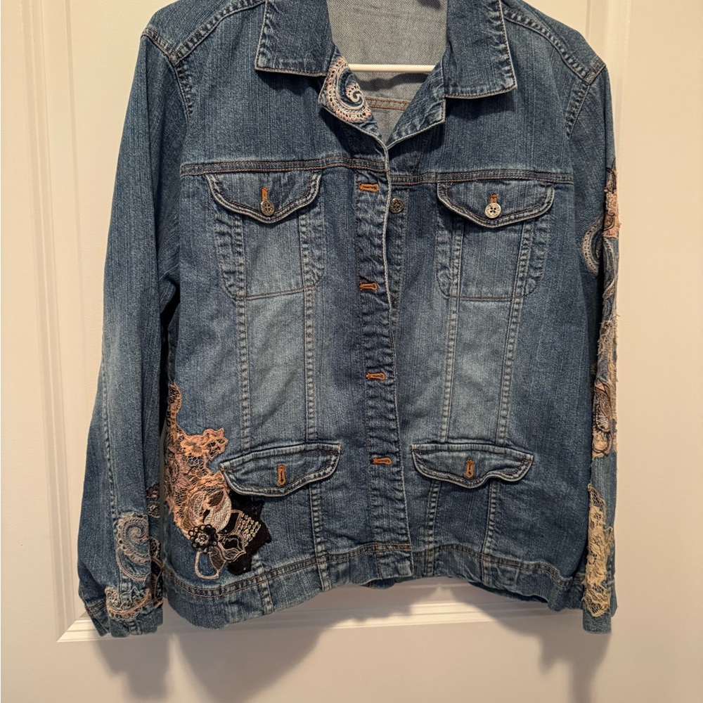 Chico's Blue Jean Jacket Classic Denim Style